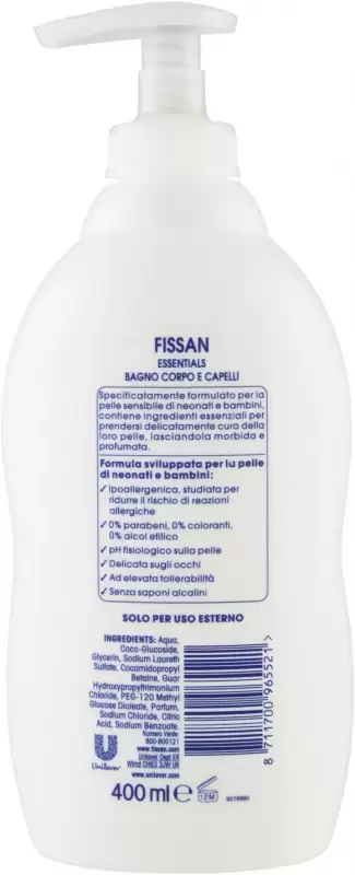 Fissan Baby Dus Spuma Baie Essential 400 ml Bax 6 buc